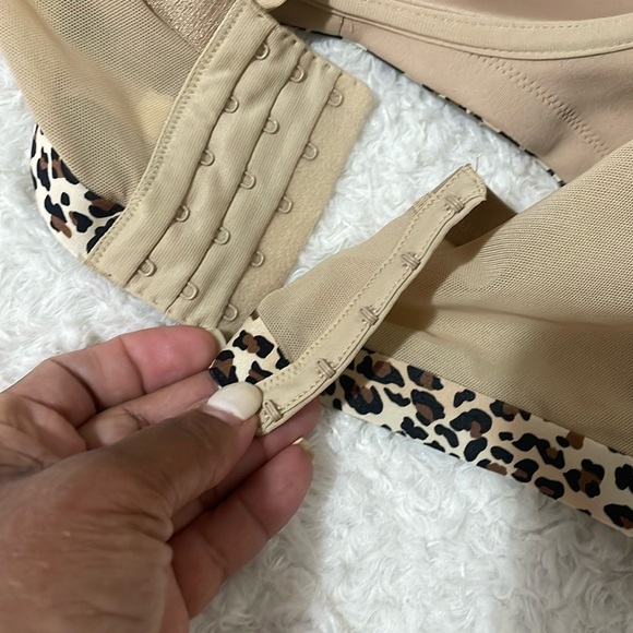 Cacique Brown and Black Leopard Print Wireless Bra - Picture 9 of 13